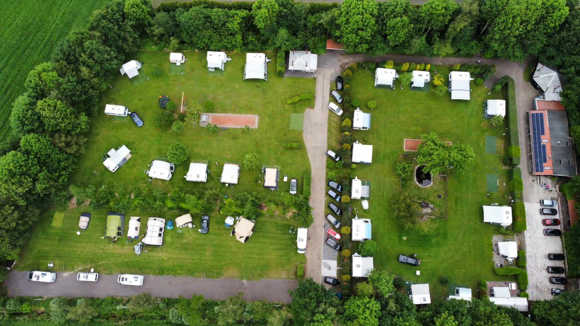 Luchtfoto Camping Langs de Dedemsvaart